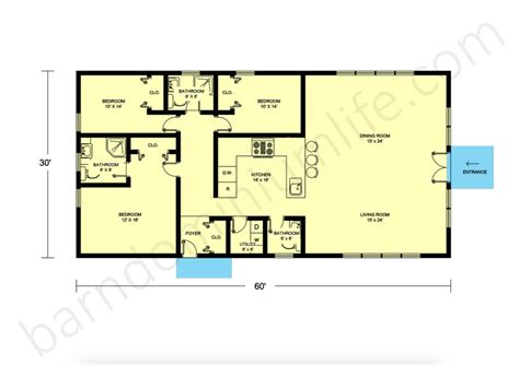 best metal country house plans under 1800 sq ft|1800 sq ft barndominium kit.